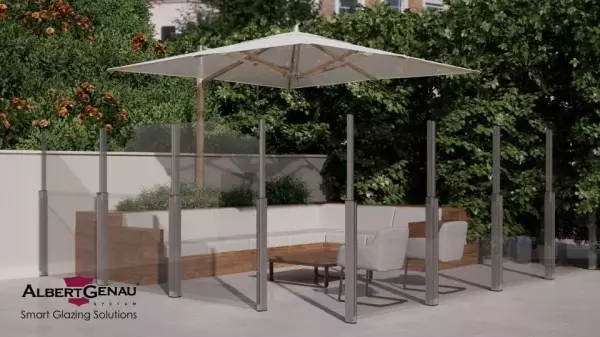 Albert Genau Airflex Rüzgar Kırıcı Cam Sistem